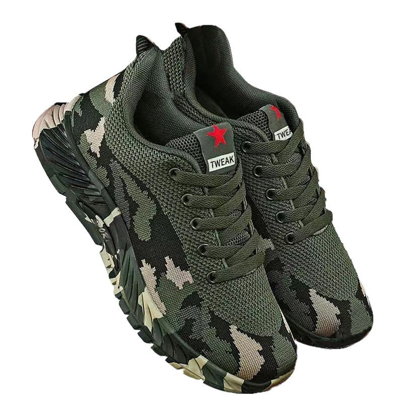 Damen Sportliche Hochleistungs-Sneakers mit ausgefeilter Camouflage-Optik Shopnory