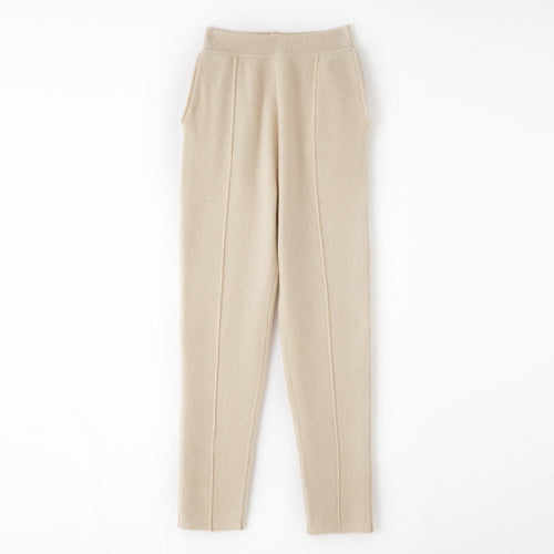 Damen Strickhose mit schmaler Beinform, elastischem Bund und Bügelfalte Shop Nory