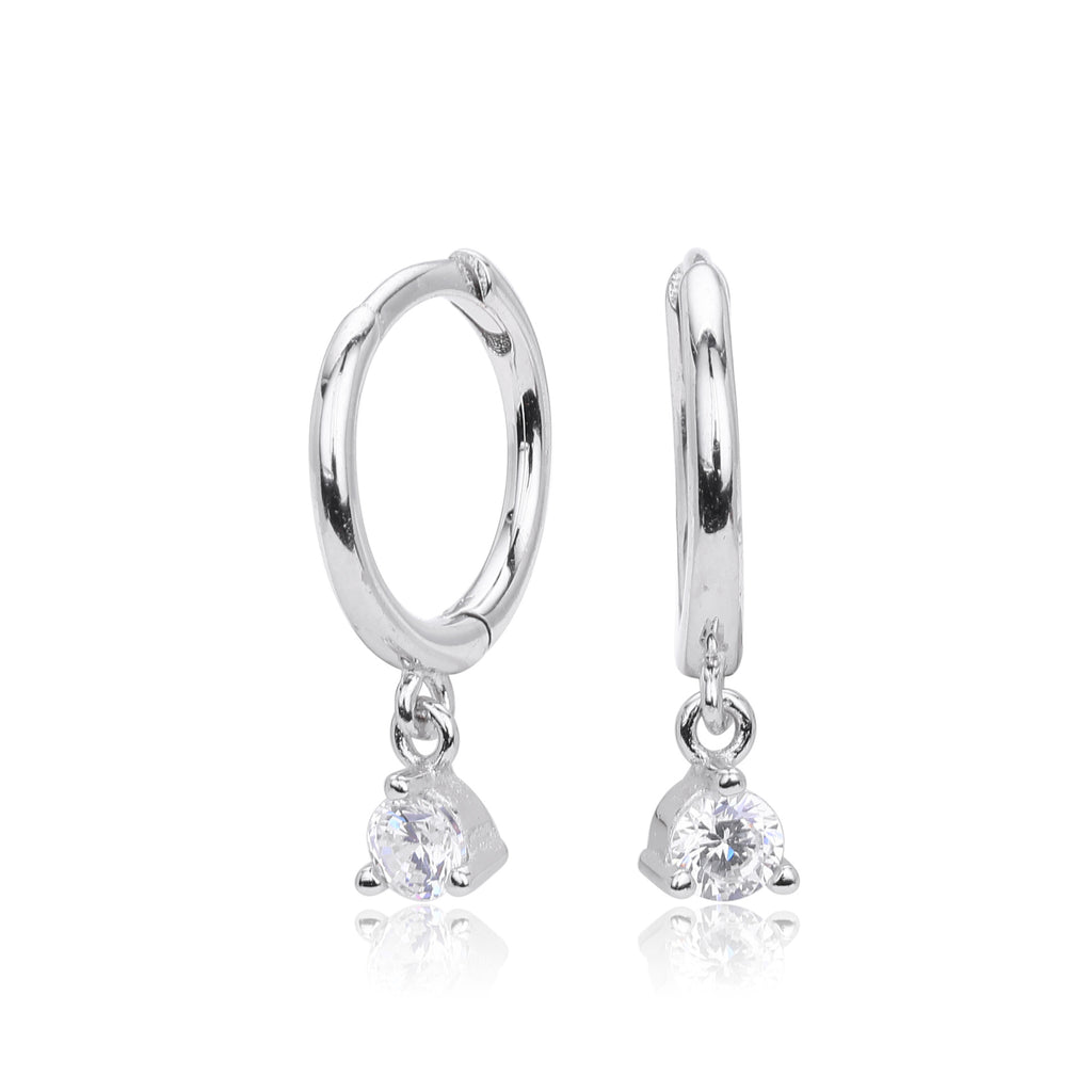 Damen Ohrhänger mit funkelnden Zirkon-Anhängern aus hochwertigem 925 Sterling Silber Shop Nory