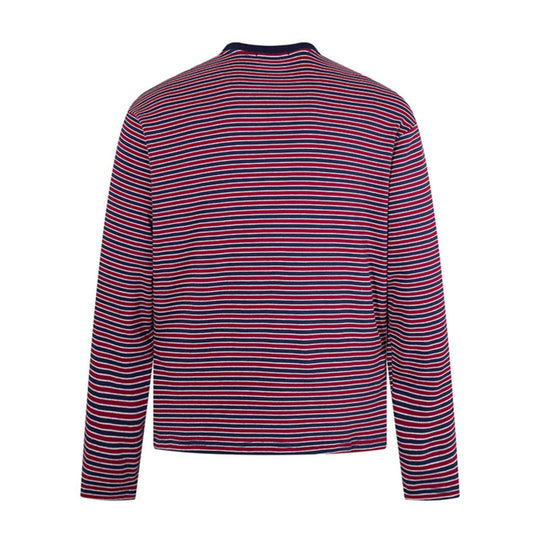 Herren Gestreiftes Langarmshirt aus Baumwollmischung mit Rundhalsausschnitt und Relaxed-Fit Shop Nory