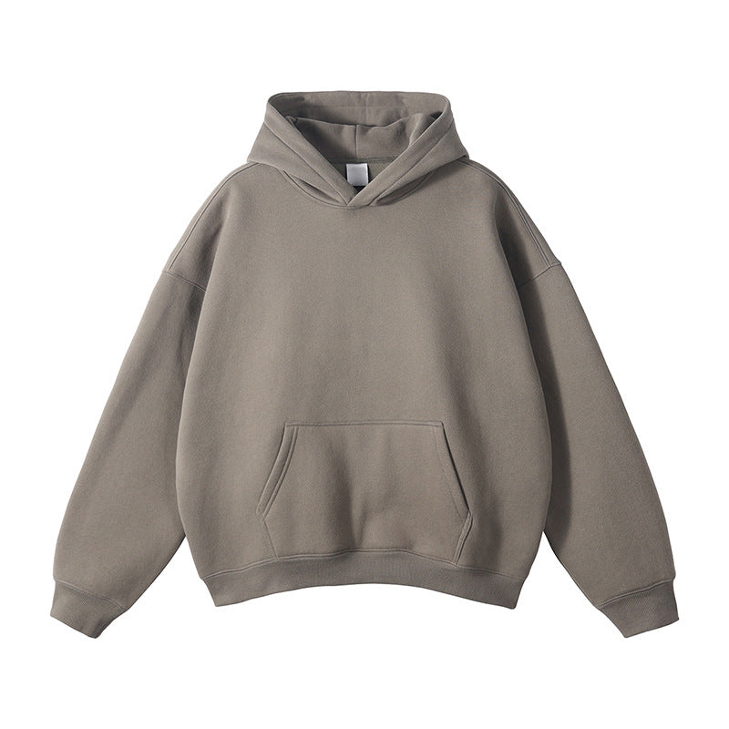Unisex Schlichter Oversize-Kapuzenpullover mit Soft-Fleece-Innenseite und tiefer Raglannaht Shop Nory