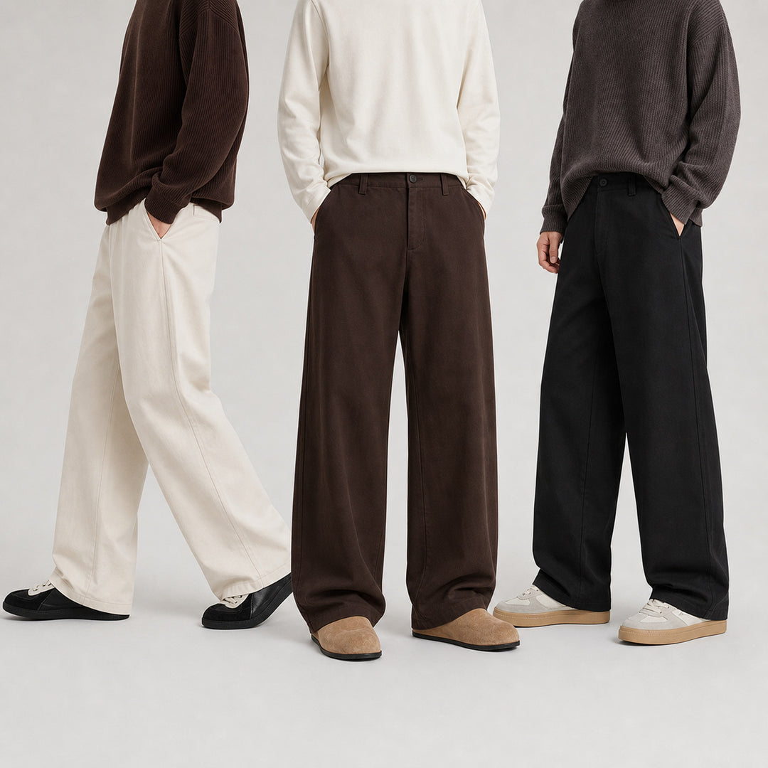 Damen Extraweite High‑Waist Culotte‑Hose mit ballonförmigem Saum und hohem Bund Shop Nory