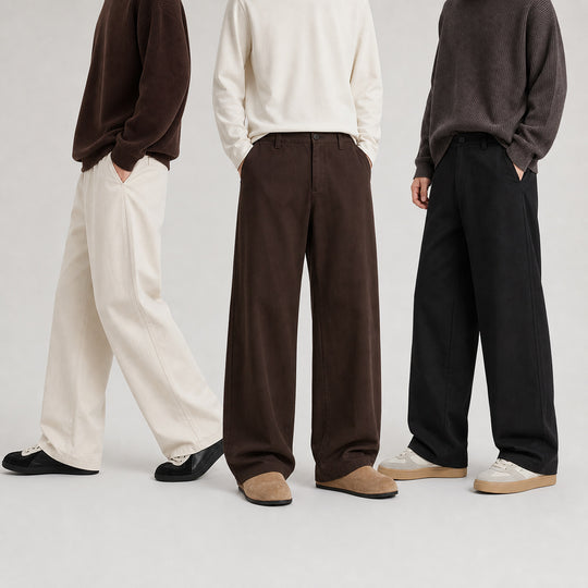 Damen Extraweite High‑Waist Culotte‑Hose mit ballonförmigem Saum und hohem Bund Shop Nory