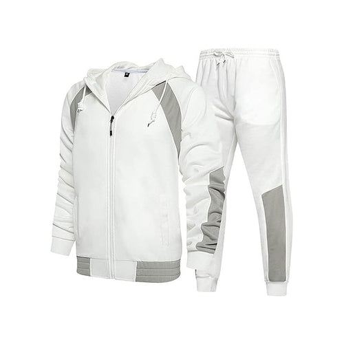 Herren Sportlicher Trainingsanzug mit kontrastreichem Design und elastischen Bündchen