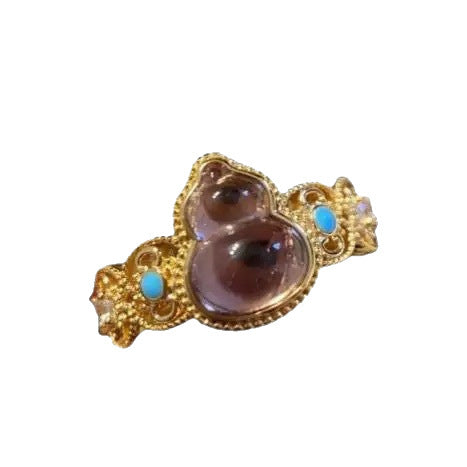 Damen zarter Ring mit kunstvollem Design und bunten Steinen Shop Nory