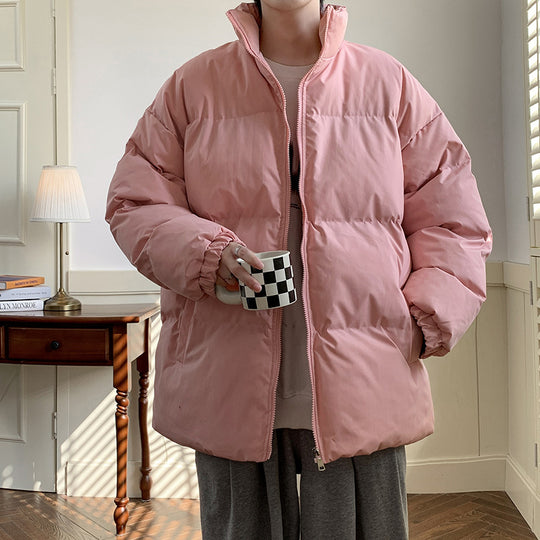 Unisex Oversize Steppjacke mit hohem Stehkragen und Thermofutter Shop Nory