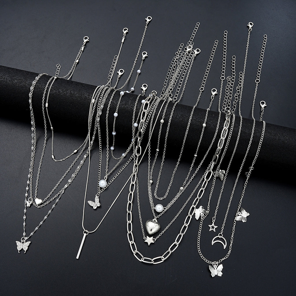 Damen Halsketten-Set mit vielfältigen Anhängern und modernen Designs Shop Nory