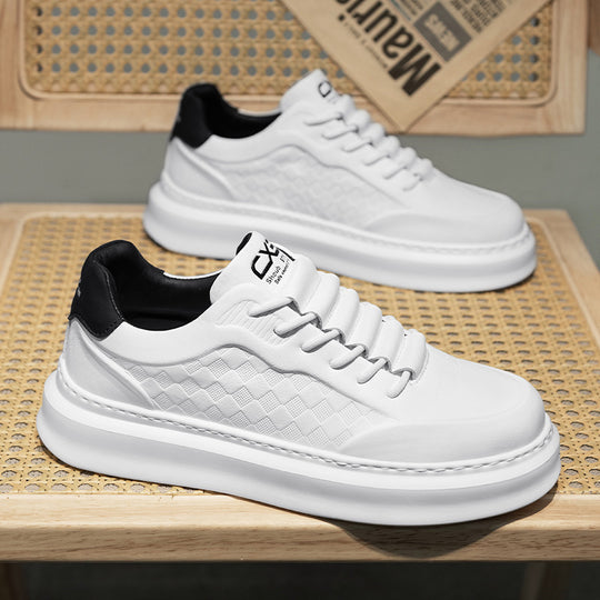 Herren Voluminöse Low-Top Plateau-Sneaker mit geprägter Wabenstruktur Shopy Nory