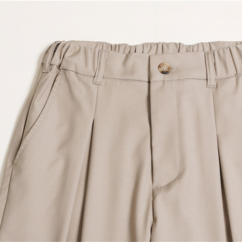 Damen Palazzo-Hose mit hoher Taille, Bügelfalten und elastischem Bund Shop Nory
