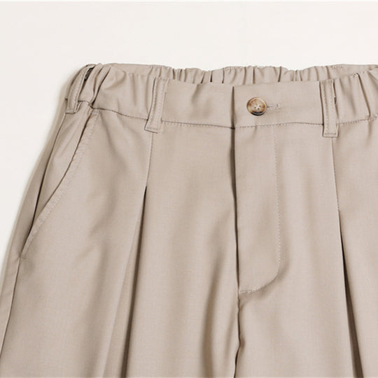 Damen Palazzo-Hose mit hoher Taille, Bügelfalten und elastischem Bund Shop Nory