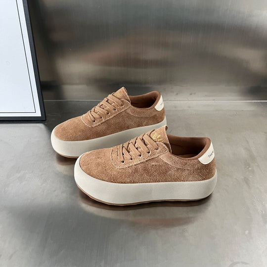 Damen Sneaker aus hochwertigem Wildleder mit dämpfender Sohle Shopnory