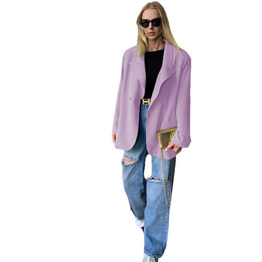 Damen Oversized Blazer mit elegantem Schnitt und doppelten Knopfdetails