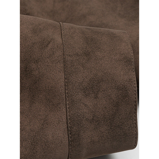 Herren Kurzjacke aus Velourslederimitat mit Metall-Knebelverschlüssen Shop Nory