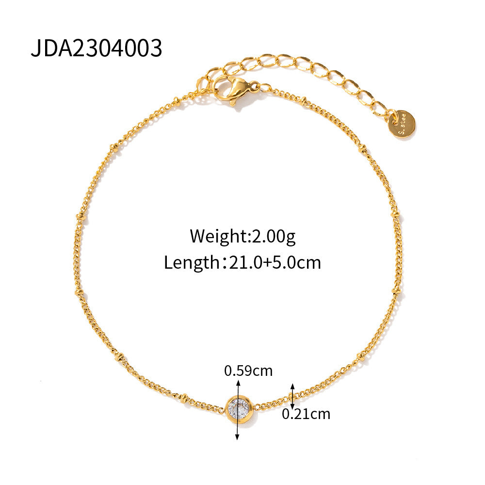 Damen elegantes Armband mit Muschel- und Quarz-Details Shop Nory