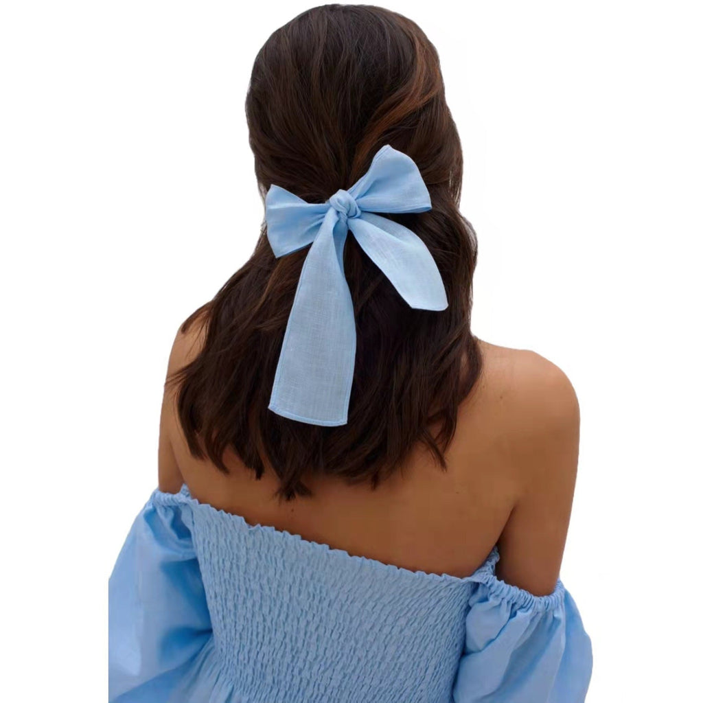 Damen Maxikleid mit Puffärmeln und elastischem Taillenbund