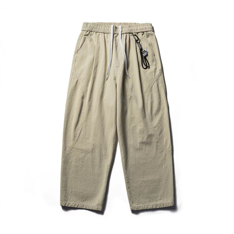 Herren Leichte Loose‑Fit Leinen‑Baumwoll‑Freizeithose mit elastischem Bund, Kordelzug und Utility‑Taschen Shop Nory