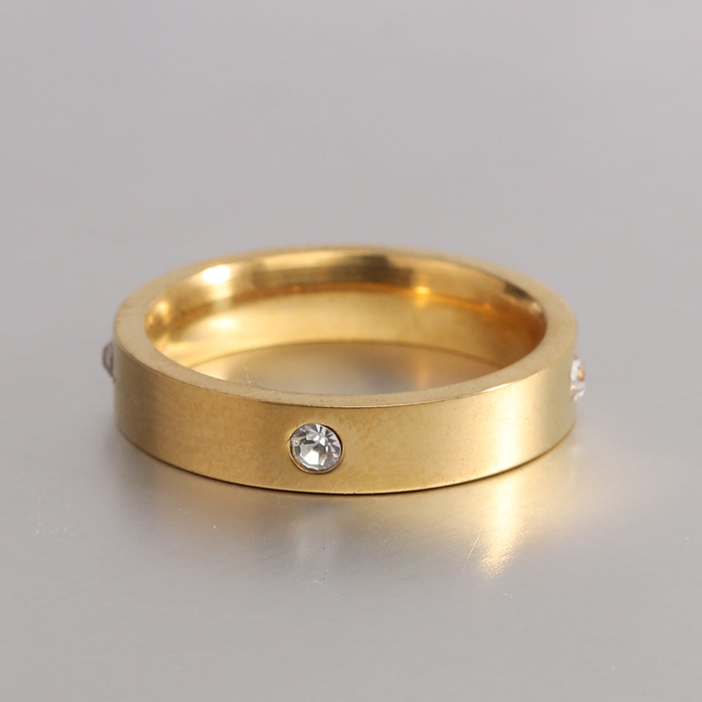Damen Ring mit funkelndem Kristalleinsatz Shop Nory