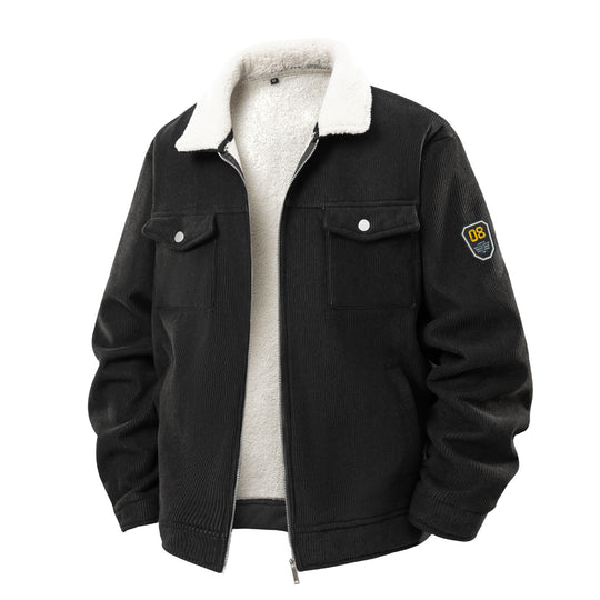 Herren Gemütliche Cordjacke mit Teddyfutter Shop Nory