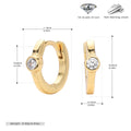 Damen Creolen mit funkelndem Zirkon aus hochwertigem 925 Sterling Silber Shop Nory