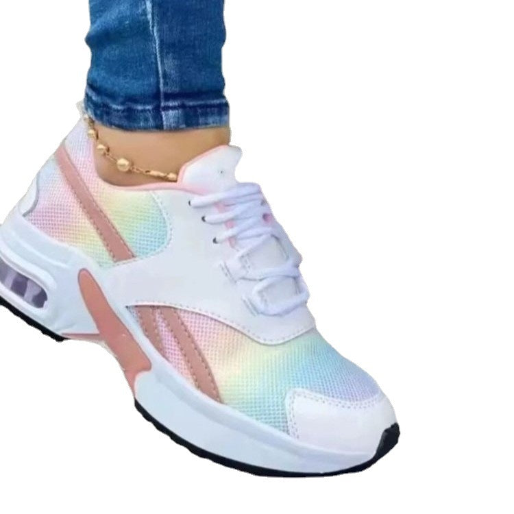 Damen Modische Plateausneaker mit Luftkammer und Strick‑Mesh Shop Nory