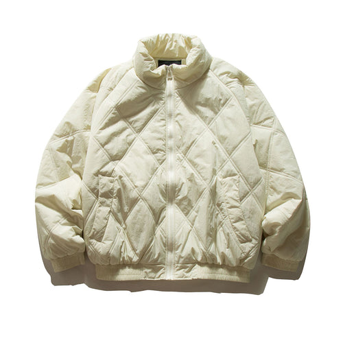 Unisex Boxy‑Steppblouson mit Diamantsteppung und hohem Funnelkragen Shop Nory