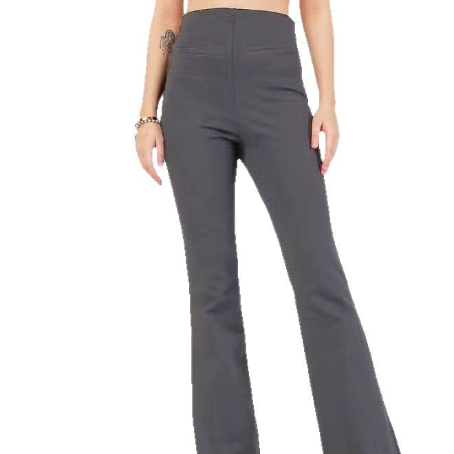Damen Hochtaillierte Bootcut-Stretchhose mit figurformendem Oberschenkel und weitem Schlag Shop Nory