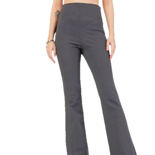 Damen Hochtaillierte Bootcut-Stretchhose mit figurformendem Oberschenkel und weitem Schlag Shop Nory