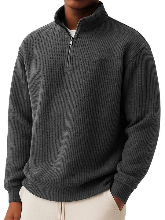 Herren Hochwertiger Pullover mit Reißverschluss Shop Nory
