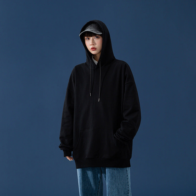 Damen Oversize-Kapuzenpullover mit Kängurutasche, tiefem Schulterfall und verstellbarer Kordel Shop Nory