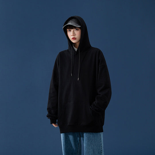 Damen Oversize-Kapuzenpullover mit Kängurutasche, tiefem Schulterfall und verstellbarer Kordel Shop Nory