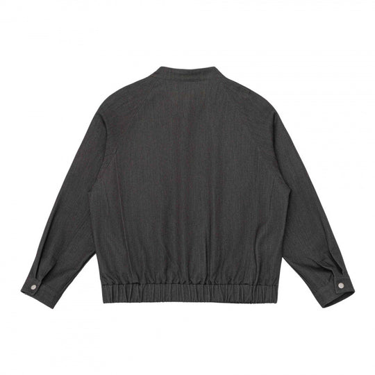 Unisex Kurzblouson im Overshirt‑Stil mit Stehkragen, Reißverschluss und elastischem Saum Shop Nory