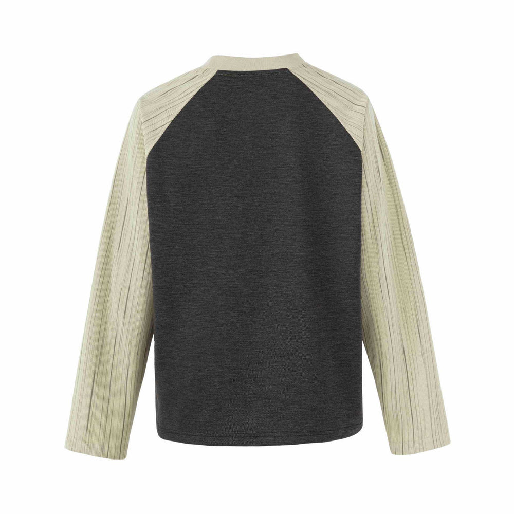 Damen Raglan‑Sweatshirt mit grafischem Kathedralprint und strukturierten Ärmeln Shop Nory