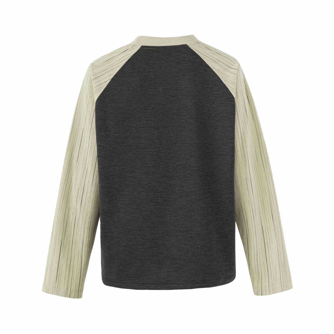 Damen Raglan‑Sweatshirt mit grafischem Kathedralprint und strukturierten Ärmeln Shop Nory