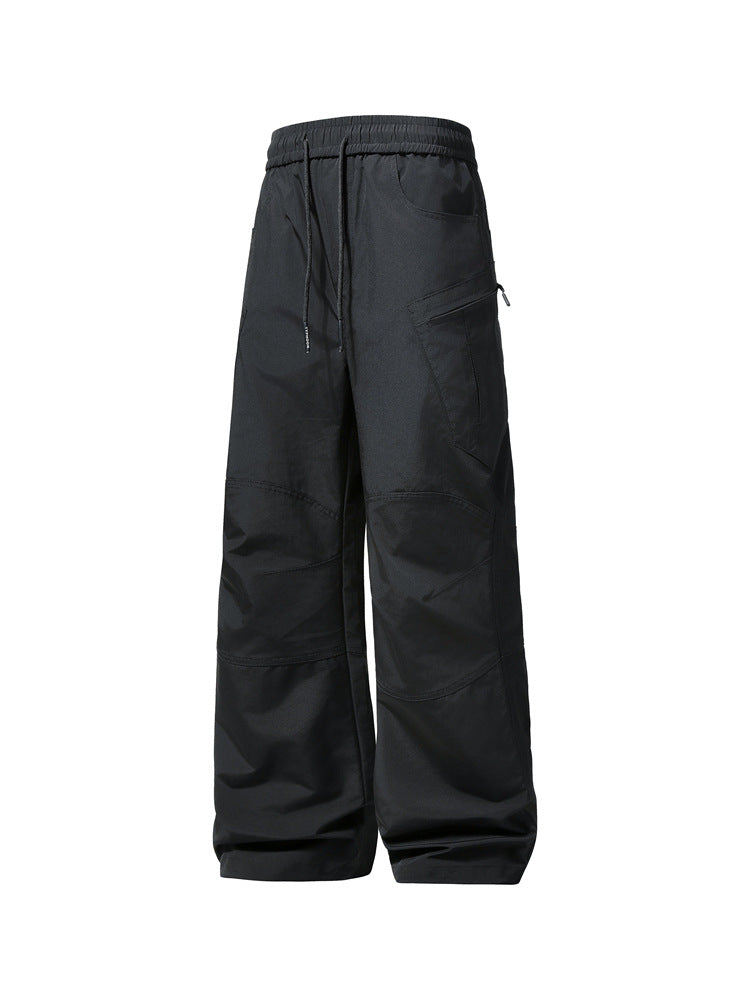 Herren Weite technische Cargohose mit elastischem Bund und schräger Reißverschlusstasche Shop Nory