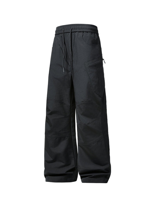 Herren Weite technische Cargohose mit elastischem Bund und schräger Reißverschlusstasche Shop Nory