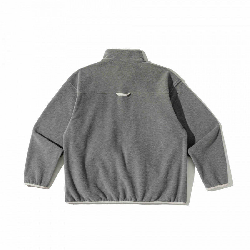 Unisex Oversize-Fleecepullover mit Halbzip, Stehkragen und Eingrifftaschen Shop Nory