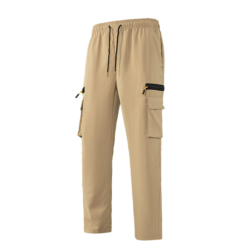 Herren Atmungsaktive Cargo-Loungehose mit Elastikbund, Kordelzug & Multifachtaschen Shop Nory