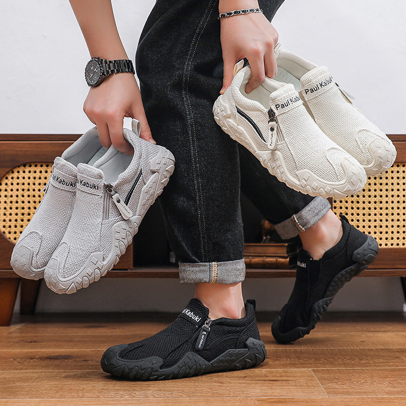 Herren Flexibler Strick-Sneaker mit Reißverschluss Shop Nory