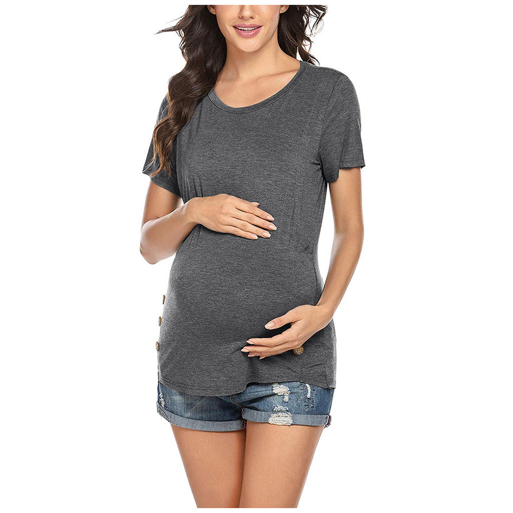 Damen Stillshirt mit praktischen Knöpfen