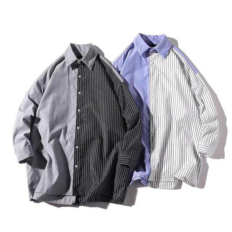 Herren Trendy Hemd mit asymmetrischem Design und urbanem Chic