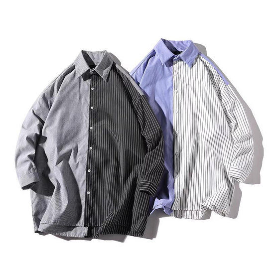 Herren Trendy Hemd mit asymmetrischem Design und urbanem Chic