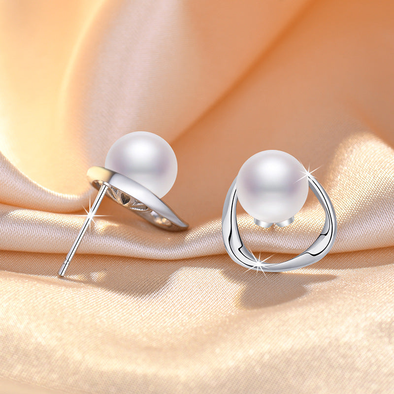Damen Elegante Ohrringe mit Perlen und Kristallen Shop Nory