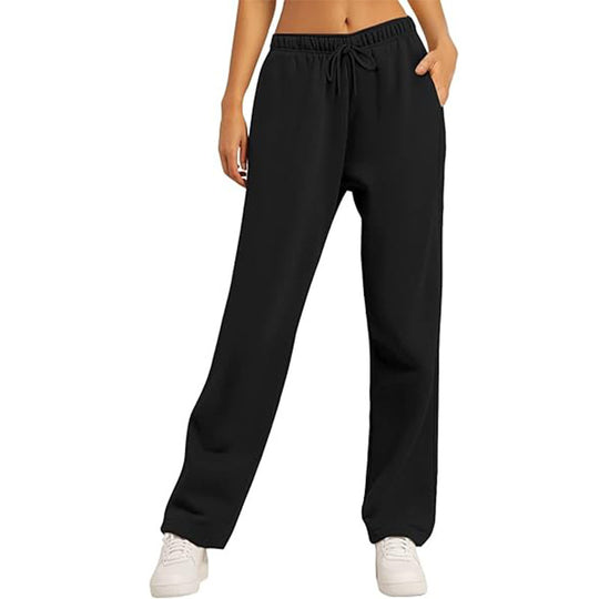 Damen nan hochwertige Relax-Hose mit hoher Taille, geradem Bein und integrierten Eingrifftaschen Shop Nory