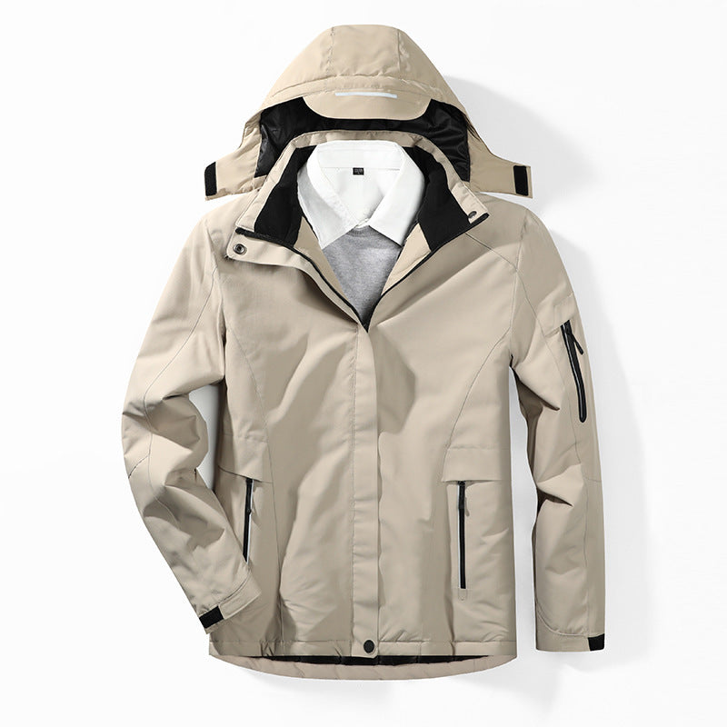 Herren Camouflage-Softshelljacke mit abnehmbarer Kapuze und atmungsaktivem Innenfutter Shop Nory