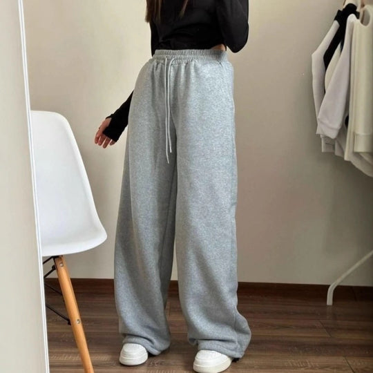 Unisex nan locker fallende Loungehose mit elastischem Kordelbund, Eingrifftaschen und geradem Bein Shop Nory