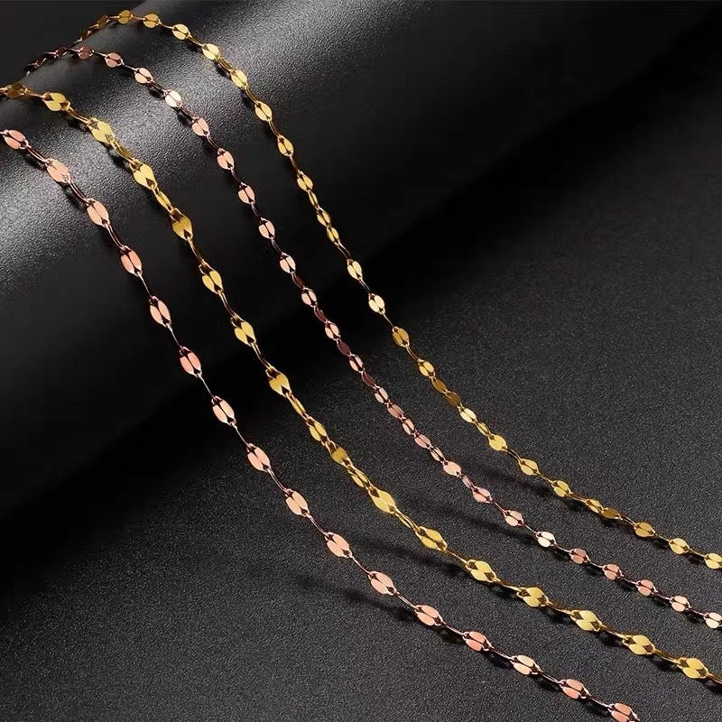 Damen Vergoldete Gliederkette Halskette Shop Nory