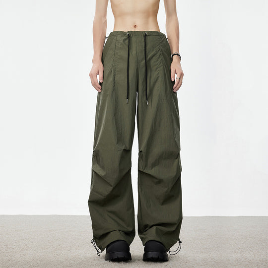 Herren Weite Utility-Cargohose mit Tunnelzugbund Knie‑Paneelen und verstellbarem Saum Shop Nory