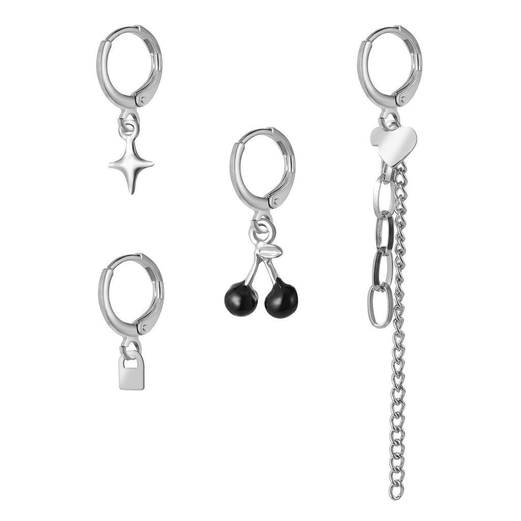 Damen Ohrstecker-Set mit verspielten Anhängern und modernen Designs Shop Nory