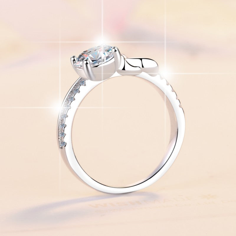 Damen Verlobungsring mit funkelndem Zirkonia und elegantem Design Shop Nory