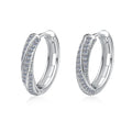 Damen Glitzernde Creolen mit doppelter Struktur Shop Nory